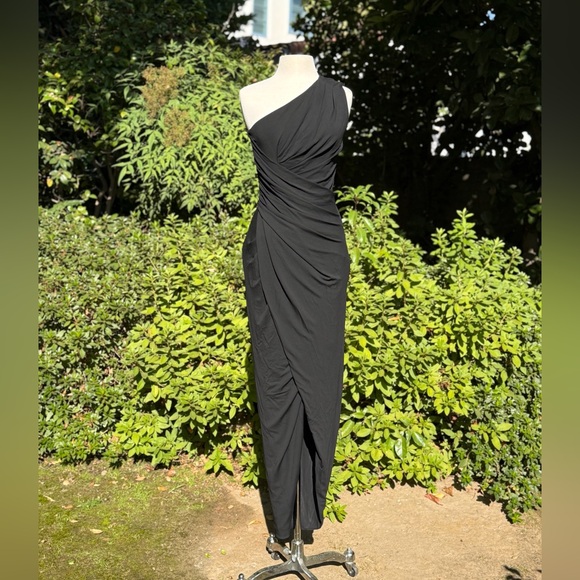 Michael Kors Collection one-shoulder draped gown - size 10 - Picture 1 of 5